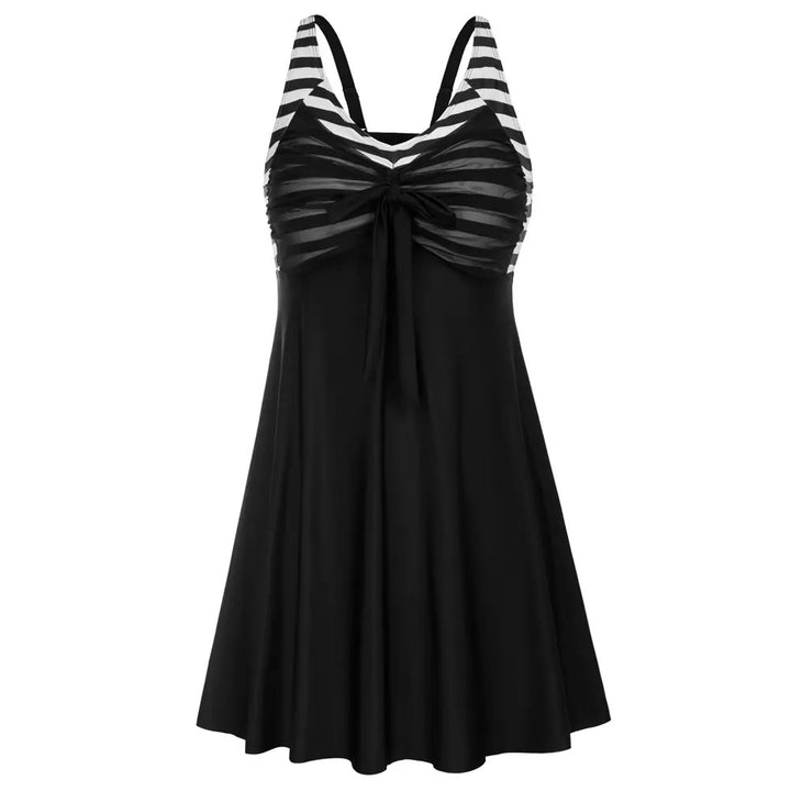 Schwimmkleid – 2-teilig, Plus Size - Striped