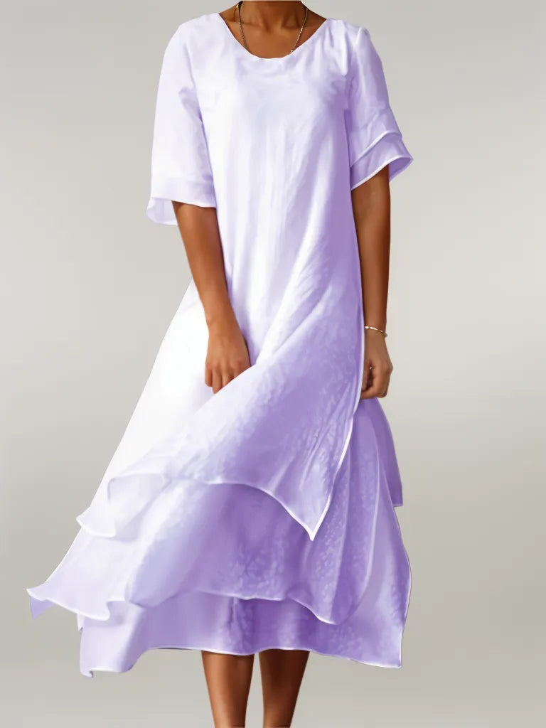 Maja™ – Elegantes langes Baumwollkleid