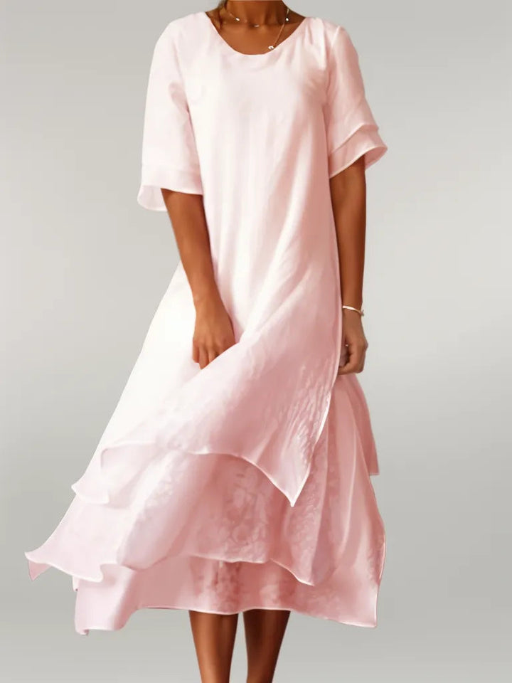 Maja™ – Elegantes langes Baumwollkleid