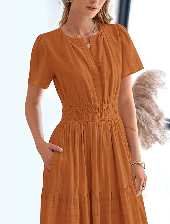 Maxikleid – Leichtes Sommerkleid mit Taschen - Lifestyle