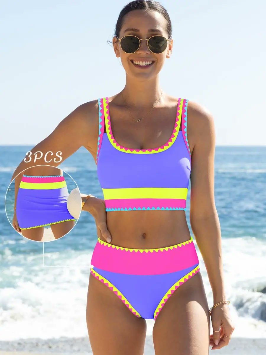 Florentina™ - Sportliches 3-Teiler Bikini-Set