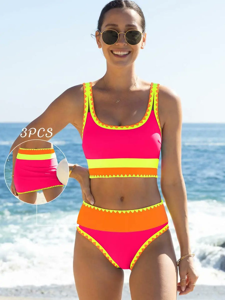Florentina™ - Sportliches 3-Teiler Bikini-Set