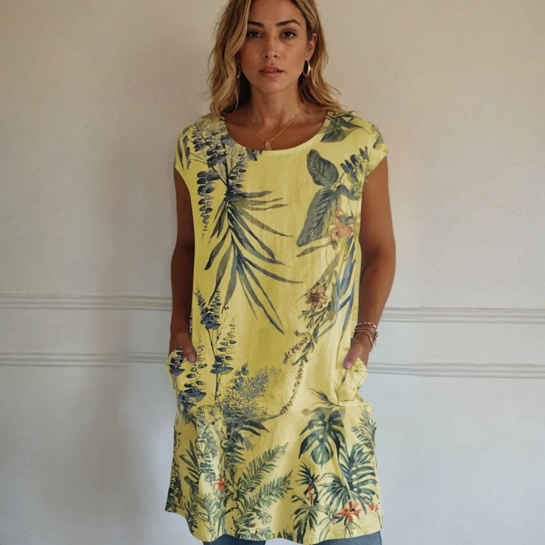 Mia™ - Luftiges Tropical-Kleid mit Seitentaschen
