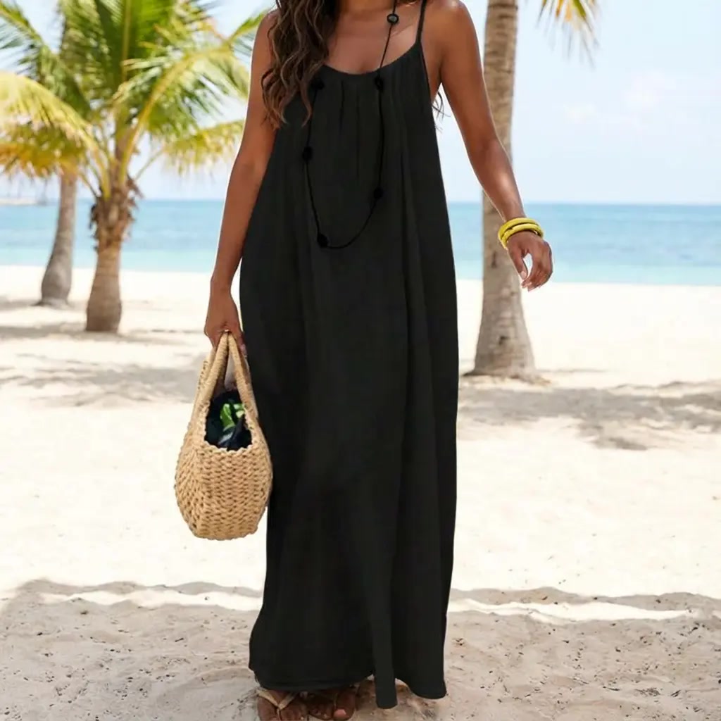 Sommerkleid – Ärmelloses Cami-Maxikleid - Lifestyle